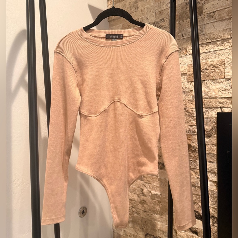 Missguided Knit Long Sleeve Bodysuit